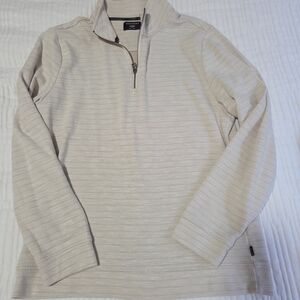 Dockers Men’s Light Cream Half-Zip Knit Sweater